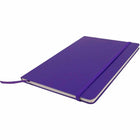 JAM Paper - Grand carnet à couverture rigide avec élastique - 70 feuilles lignées - 5 7/8" x 8 1/2" - Violet-Quantité : vendu à l'unité | 70 pages papier lignées/lignées.