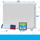 Flipside Products Tableaux blancs effaçables à sec (23 x 30 cm) avec feutres et effaceurs de couleur, lot de 12-Comprend 12 stylos de couleur et des gommes.