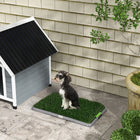 PawHut - Tapis gazon artificiel pour apprentissage de la propreté des chiens - paquet de 2-Structure en PE avec des tons de gazon réalistes pour un aspect esthétique amélioré 