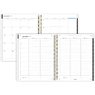 Five Star - Agenda scolaire hebdomadaire/mensuel 2026-2027 - 11 po H x 9 po l - Motif quadrillé - bilingue-12 mois de planification académique hebdomadaire/mensuelle