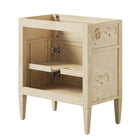 Modway - Elysian 30" Armoire de toilette de salle de bain (lavabo non inclus) - Bourgogne-Construction en bois de manguier
