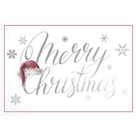 Mill Brook Studio - Cartes De souhaits Noël / Enveloppes - 5-3/8 po x 7-3/4 po - Tuque du Père Noël - Paquet de 18-Cartes de souhaits qualité boutique