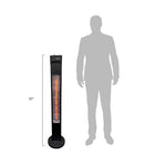 Westinghouse - 1500-Watt Freestanding Infrared Patio Heater - Black-Avec la protection anti basculement cette chaufferette est sécuritaire pour utilisation proche d'enfants ou d'animaux.