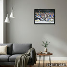 St. Louis Blues 20x29 2019 Stanley Cup - Toile encadree - 31" x 22"-Prêt à accrocher - livré entièrement assemblé