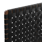 Modway - Sparta Tissage Cuir végane Tête de lit Queen, Noir noyer-Assemblée requise