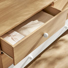 Modway - Nolia Bloc de couleur à 6 tiroirs Commode, Chêne Blanc-Finition stratifiée de grain de bois