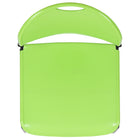 Flash Furniture - Chaise ultra-compacte empilable verte de la série HERCULES avec une et cadre enduit de poudre noire-Matériel polypropylène avec résistance à la décoloration