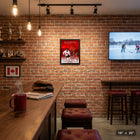 Frameworth - Connor McDavid Hockey Canada 2026 photo d'action - impression encadree - 16" x 20"-Photo d'action haute resolution imprimee sur papier photo de qualite superieure. Cadre professionnel en composite de bois noir avec protection en verre veritable