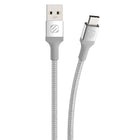 Scosche - câble de recharge et synchronisation USB-A à USB-C Strikeline de première qualité 15 watts - 3 m (10 pi) - argent-Conçu pour offrir des taux rapides de transfert de données de haute efficacité pour la recharge des appareils de type C
