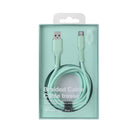 Basic Tech - Câble Lightning Tressé de 6 pi - Menthe-Comprend une sangle d'organisation