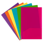 JAM Paper - Chemises plastiques à 2 pochettes - format légal - résistantes - couleurs tendance assorties - Paquet de 6-Quantité : 6 dossiers par paquet | Un pour chaque sujet