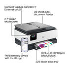 HP - Imprimante multifonction HP OfficeJet Pro 8125 - blanc-Chargeur automatique de documents et sécurité HP Wolf Essential pour une productivité accrue