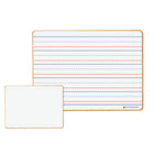 Dowling Magnets Tableau magnétique effaçable à sec, ligné et vierge, lot de 5-Format compact et durabilité impressionnante – idéal pour une utilisation étudiante