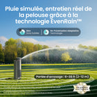 Aiper - IrriSense N2 Système d'arrosage intelligent pour pelouse avec carte d'arrosage personnalisée contrôlée par application - 4800 pieds carrés-Système d’arrosage intelligent : les capteurs de pluie interrompent l’arrosage pour économiser l’eau et protéger la pelouse, tandis que l’arroseur léger (4,8 kg) s’installe facilement sans creuser ni outils, pour un contrôle adapté au climat