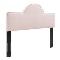 Modway - Dawn Performance Velvet Tête de lit King/King de Californie, Rose-Tête de lit Velvet King/California King