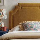 Modway - Magnolia Tissu rembourré Tête de lit - Cuivre-Tuyauterie de contraste