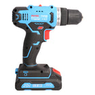 Fixtec - Kit de perceuse sans fil 20V avec batterie, chargeur et 221 accessoires-Fonction avant et arrière.