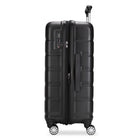 Travelpro - Odyssey 24 po Valise Rigide À Enregistrer de Taille Moyenne à Roulettes - Noir-Cadenas intégré conforme aux normes TSA (le code par défaut est 0-0-0)