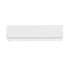 Manhattan Comfort - Meuble TV moderne Duncan 70 po - Blanc-15,7 po L x 70 po l x 16,7 po H