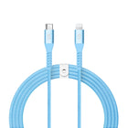 LOGiiX - Vibrance Braid 1,2M USB-C vers Lightning - Turquoise-Câble USB-C vers Lightning de 1,2 m (*3,94 pi) pour charger et synchroniser les appareils Lightning.