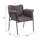 Zuo - Heritage Chaise de salle à manger - Brun-Garantie limitée de 3 ans