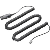 HP - Câble de décrochage électronique Poly APU-76 - Noir-Compatibilité Plug-and-Play avec Microsoft Skype Entreprise.