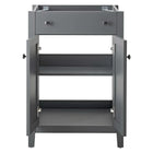 Modway - Nantucket 24" Armoire de toilette de salle de bain (lavabo non inclus) - Gris-8