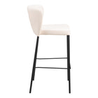 Zuo - Linz Tabouret de bar - Crème - Ensemble de 2-Dimensions: 19,7 po L x 18,9 po L x 39,0 po H