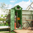 Outsunny - Abri de jardin - 76 x 53 x 180 cm - Vert -Offre un espace compact et pratique pour ranger vos outils et équipements de jardin  
