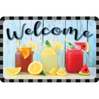 Ashley Productions - The Original Fun Mat - Tapis de Bienvenue - 15 -5" x 23 -5" - Boissons dans des Pots Mason Bienvenue-Mesure et design : Le tapis de bienvenue Mason Jars Drinks mesure 15,5 po x 23,5 po.