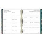 Blueline - Agenda Hebdomadaire/Mensuel - 11 po H x 8 1/2 po l - Motif Floral - Bilingue-Événements importants