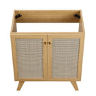 Modway - Soma 30" Armoire de toilette de salle de bain (lavabo non inclus) - Chêne-Bassin d’évier et installations non inclus