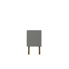 Manhattan Comfort - Meuble TV Marcus 70,86 po style Mid-Century Modern - Gris et Nature-Portes à fermeture douce avec design arrondi en forme de A