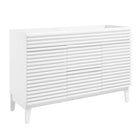Modway - Render 48" Meuble de toilette de salle de bain compatible double lavabo (non inclus) - Blanc-7