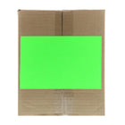 JAM Paper Étiquettes expédition, demi-feuilles, 5,5 x 8,5 po, vert néon, 50/paquet-2 étiquettes par feuille