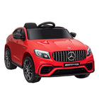 Aosom - Voiture électrique pour enfants 12v, mercedes benz amg glc63s coupe - rouge-Les ports USB et carte TF sont disponibles pour prendre en charge la musique au format MP3 