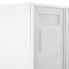 Modway - Calla 24" perforé Métal Armoire de toilette de salle de bain (lavabo non inclus) - Blanc-Matchs non inclus