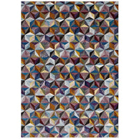 Modway - Arisa Mosaïque hexagonale géométrique Tapis 4 pi l x 6 pi L - Multicolore-Tapis en mosaïque hexagonale géométrique