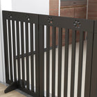 PawHut - Barrière pour animaux extra large autoportante 80 po avec pieds de support - noir-Couleur : Noir 