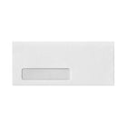Jam Paper - Enveloppes à fenêtre n° 10 avec bande adhésive autocollante, 4 1/8 po H x 9 1/2 po l, Blanc, Paquet de 50-Couleur - Blanc avec pelage et collage