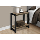 Monarch Specialties - 2083 Table D'Appoint - 22 po H/Taupe Fonce/Metal Noir-6