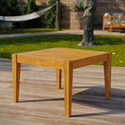 Modway - Northlake Terrasse extérieure Bois de teck de qualité supérieure A Table d’appoint - Naturel-Construction robuste en teck