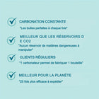 Sparkel - Carbonatateurs-Seuls les carbonateurs spärkel sont compatibles avec le système spärkel - Seuls les carbonateurs Spärkel peuvent être utilisés avec le système Spärkel. L'utilisation de matériaux de carbonateur non autorisés entraînera une détérioration du système, des risques pour la sécurité et l'invalidation de la garantie