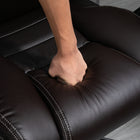 Vinsetto - Fauteuil de bureau exécutif à haut dossier avec massage à vibrations 6 points - brun-Couleur : Marron