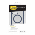 OtterBox - Étui Defender Pro XT MagSafe avec Contrôle de la Caméra pour iPhone 17 - Bootcut Bleu-Le rebord de l'écran maintient l'affichage en suspension en toute sécurité sur les surfaces