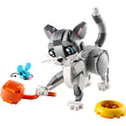 LEGO - Chat ludique Creator - 407 pièces-Jouez des histoires avec 3 animaux : un chat joueur, un chien joyeux et un pigeon curieux