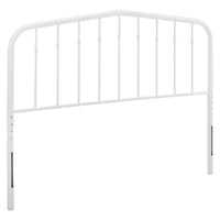 Modway - Lennon Métal Tête de lit complète, Blanc-Tête de lit complète en métal