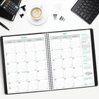Brownline - 2027 agenda mensuel EcoLogix 14 mois avec reliure à double spirale – 11 po x 8 1/2 po – couleurs assorties-Anglais