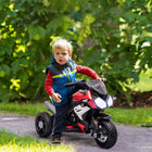 Qaba - Moto pour enfants 6v avec éclairage musical, 3 roues - rouge-Temps de charge : 8-12 heures 