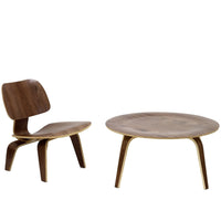 Modway - Fathom 2 pièces Ensemble du salon - Noyer-Table : Contreplaqué moulé durable